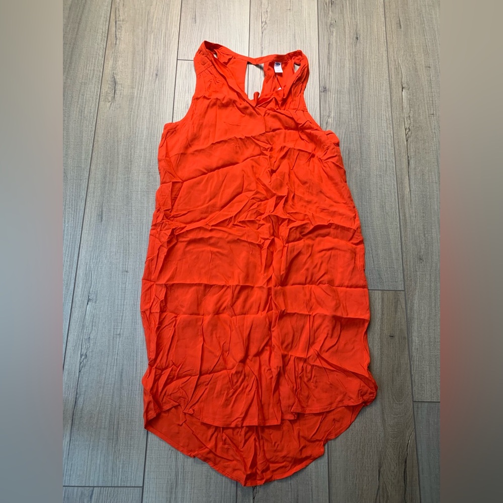 Bright Orange Sleeveless dress